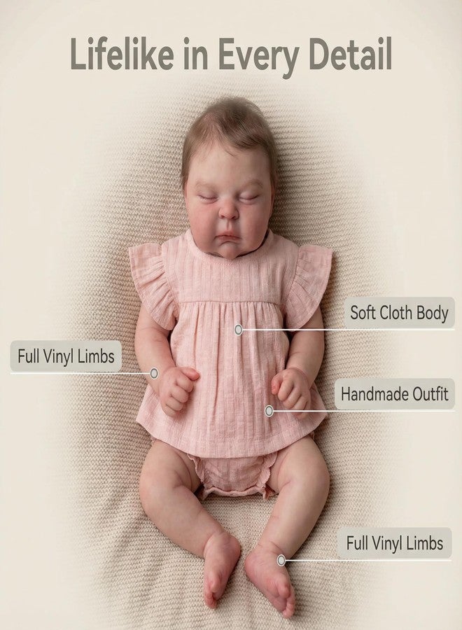 Zero Pam Reborn Baby Dolls Girl 20 Inch Realistic Babys Doll Soft Body Real Life Silicone Baby Dolls Adorable Life Like Newborn Dolls That Look Real,Toys for Ages 3+ - Image 3